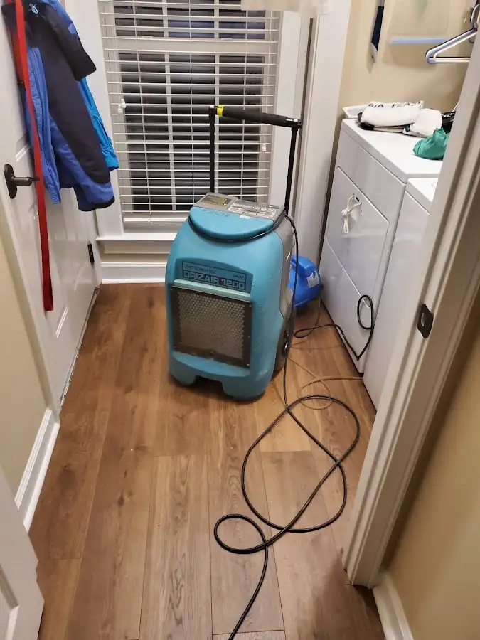 Commercial dehumidifier deployed for Flood Damage Cleanup in Provo